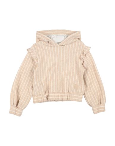 Eleventy Babies'  Toddler Girl Sweatshirt Beige Size 6 Cotton, Polyamide, Polyester