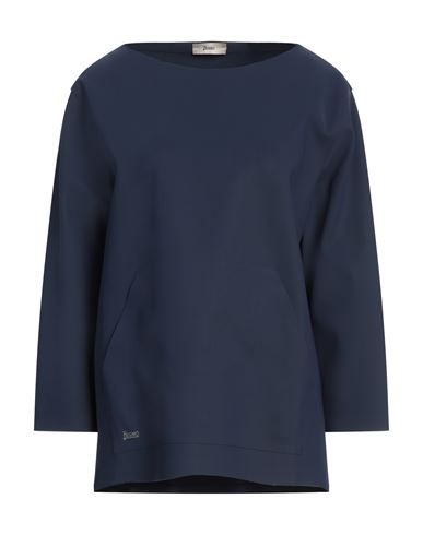 Herno Woman T-shirt Navy Size 12 Polyamide, Elastane