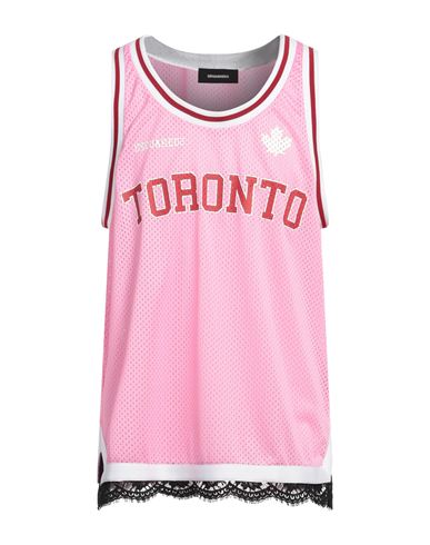 DSQUARED2 DSQUARED2 MAN TANK TOP PINK SIZE L POLYESTER 