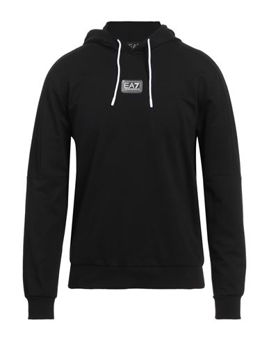 Ea7 Logo Pattern Sweater In Black