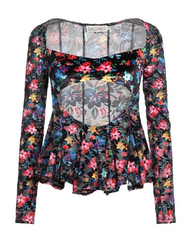 Shop Siedres Siedrés Woman Top Black Size M Polyester, Polyamide, Elastane