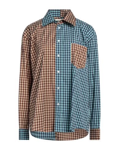 Shop (d)ivision (di)vision Woman Shirt Sky Blue Size M Cotton, Elastane