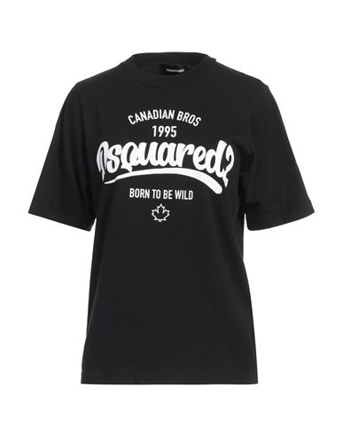 Dsquared2 Logo Printed Crewneck T-shirt In Black
