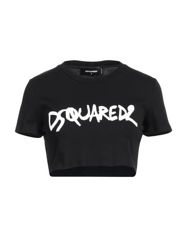 Dsquared2 Black Cotton T-shirt In Black