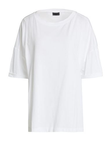 Blauer . Woman T-shirt White Size M Cotton, Modal
