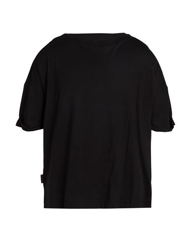 Blauer . Woman T-shirt Black Size S Cotton, Modal