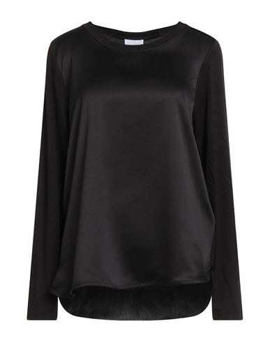 Diana Gallesi Woman Top Black Size 12 Viscose, Elastane, Polyester In Black