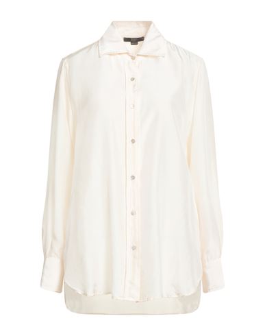 Seventy Venezia Woman Shirt Beige Size 6 Silk In Neutral