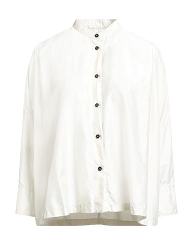 Jil Sander+ Woman Shirt Off White Size 2 Polyamide, Silk