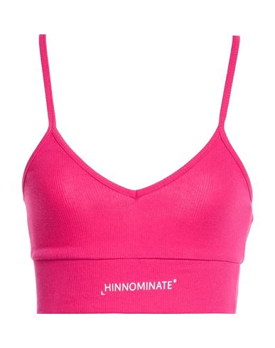Hinnominate Woman Top Fuchsia Size M Cotton, Elastane In Pink