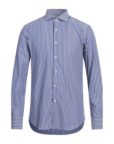 Alessandro Gherardi Soft Man Shirt Blue Size 16 Cotton In Blue