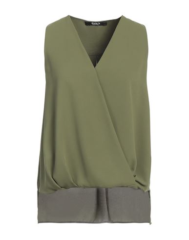 Siste's Woman Top Military Green Size S Polyester In Green