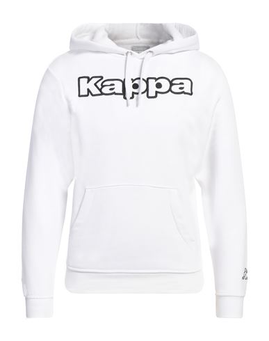 Kappa Man Sweatshirt White Size S Cotton, Polyester In White