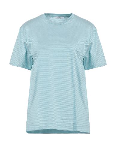 Boglioli Woman T-shirt Turquoise Size M Cotton In Blue