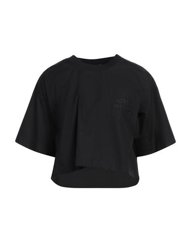 Shop Iceberg Woman T-shirt Black Size 6 Cotton, Viscose, Polyamide, Polyester