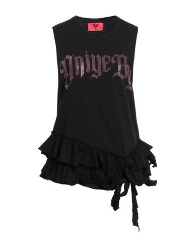 Aniye By Woman Top Black Size Xs Cotton In Black