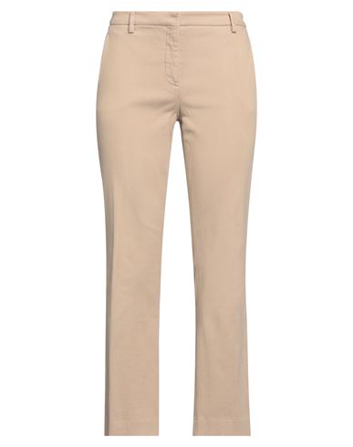 True Royal Woman Pants Beige Size 10 Cotton, Elastane In Beige
