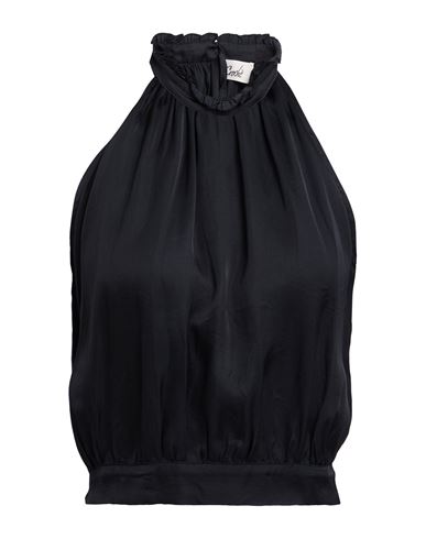 Croche Crochè Woman Top Black Size S Viscose
