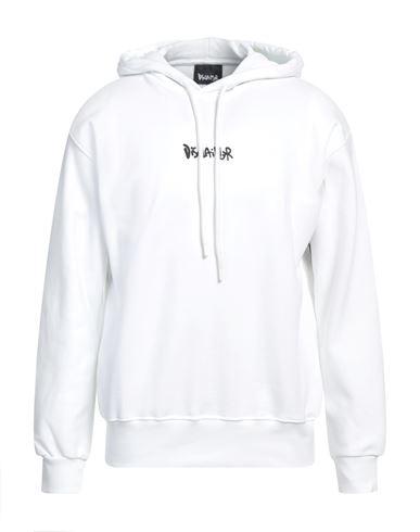Disclaimer Man Sweatshirt White Size Xxl Cotton In White