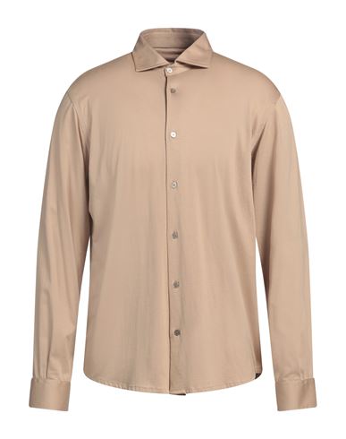 BARBATI BARBATI MAN SHIRT SAND SIZE XL COTTON, MODAL 