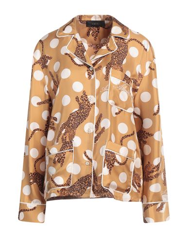 Amiri Woman Shirt Mustard Size L Silk In Yellow