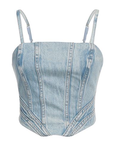 AMIRI AMIRI WOMAN TOP BLUE SIZE M COTTON 