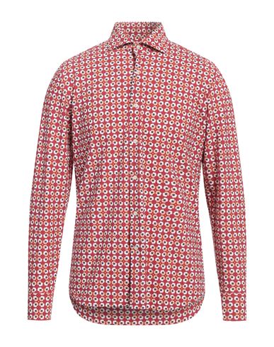 Ghirardelli Next Man Shirt Garnet Size 16 ½ Polyamide, Elastane In Red