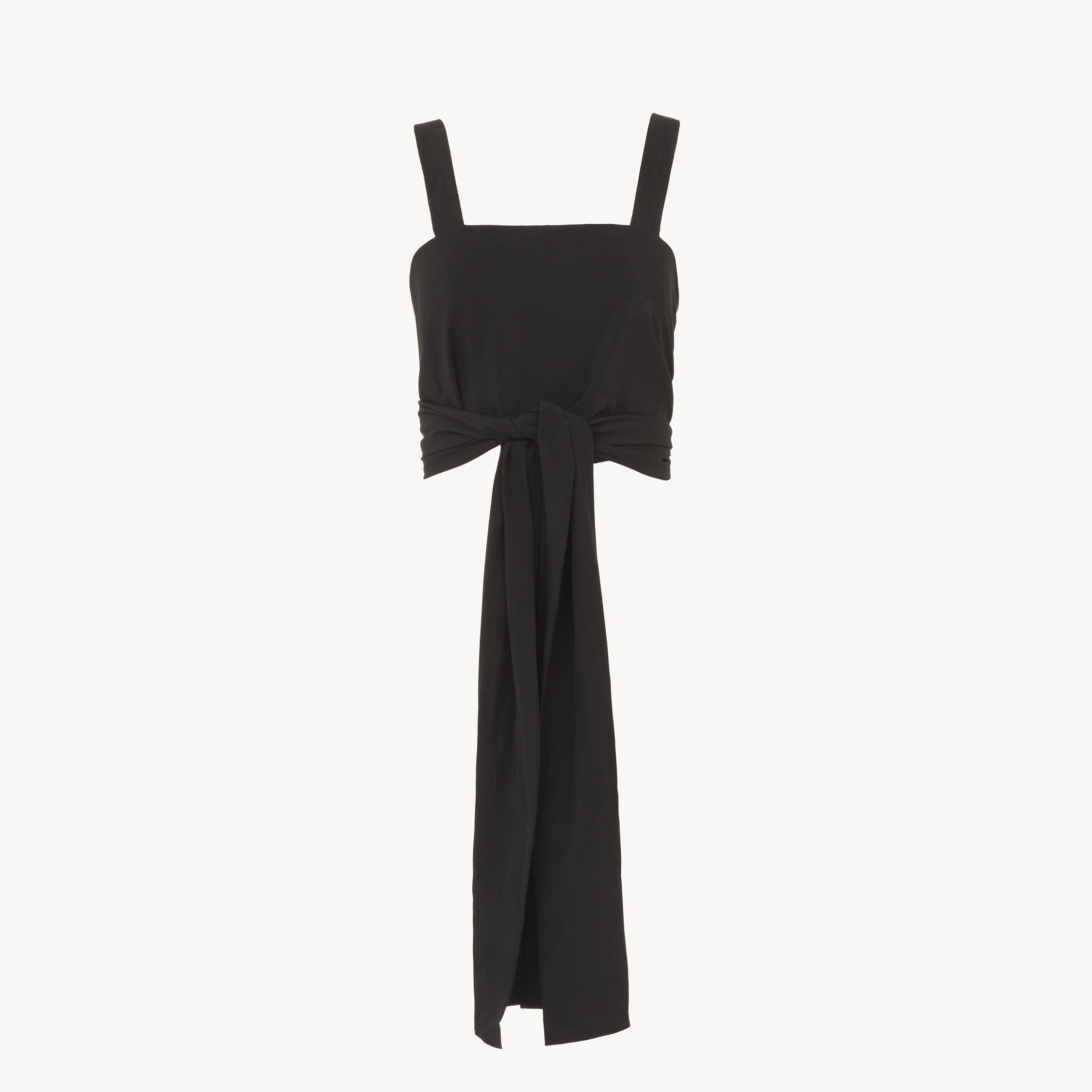 Chloé Crop Top With Ties In Black