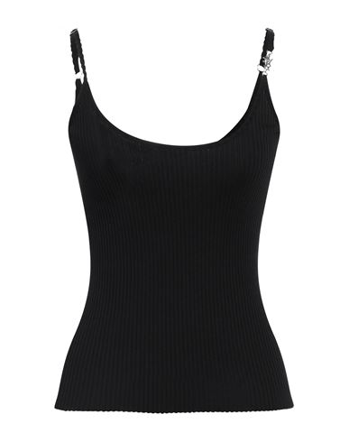 Amiri Woman Top Black Size M Cotton, Silk In Black