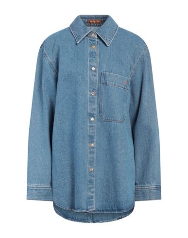 Rejina Pyo Woman Denim Shirt Blue Size M Organic Cotton