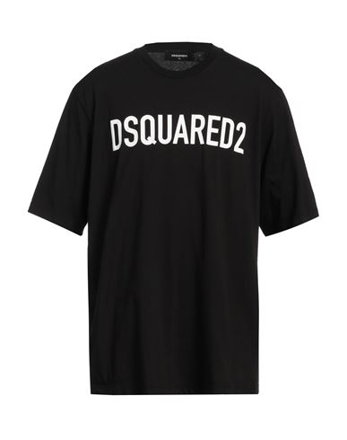 Shop Dsquared2 Man T-shirt Black Size S Cotton