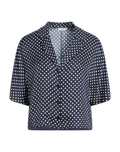 Peserico Woman Shirt Midnight Blue Size 6 Viscose In Blue