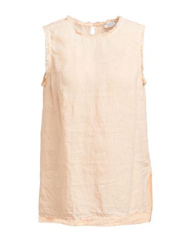 Shop Peserico Woman Top Orange Size 6 Linen