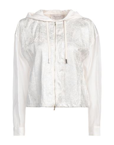 Peserico Woman Sweatshirt White Size 6 Linen, Modal, Cotton, Silk In White