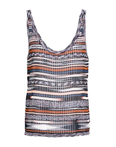 Missoni Woman Top Navy Size 12 Viscose In Navy