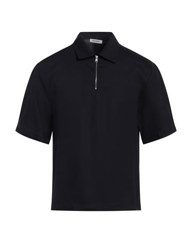 Sandro Hemd Aus Twill Aus Einer Lyocellmischung In Blue