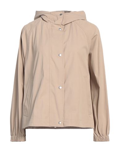 Peserico Woman Jacket Sand Size 8 Cotton, Polyamide In Beige