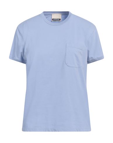Heritage Woman T-shirt Light Blue Size 12 Cotton, Elastane