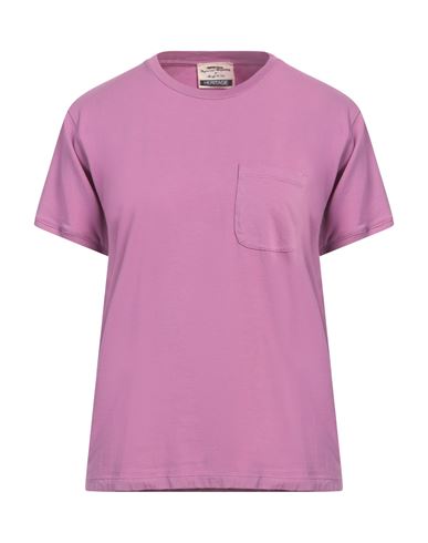 Heritage Woman T-shirt Mauve Size 12 Cotton, Elastane