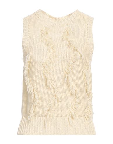 Peserico Woman Sweater Pastel Yellow Size 6 Linen, Cotton In Yellow