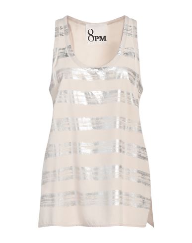 8pm Woman Top Ivory Size L Viscose In White