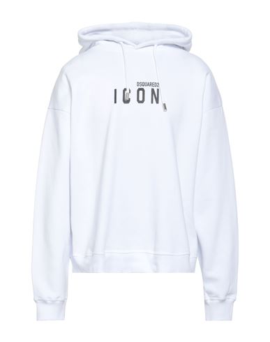 Dsquared2 Man Sweatshirt White Size L Cotton In White