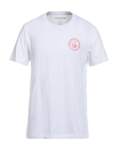 True Religion Man T-shirt White Size M Cotton In White