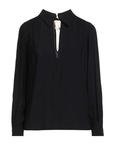 Elisabetta Franchi Woman Top Black Size 8 Viscose In Black