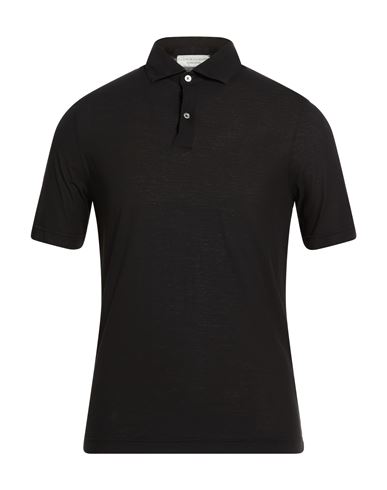 Filippo De Laurentiis Man Polo Shirt Black Size 38 Cotton