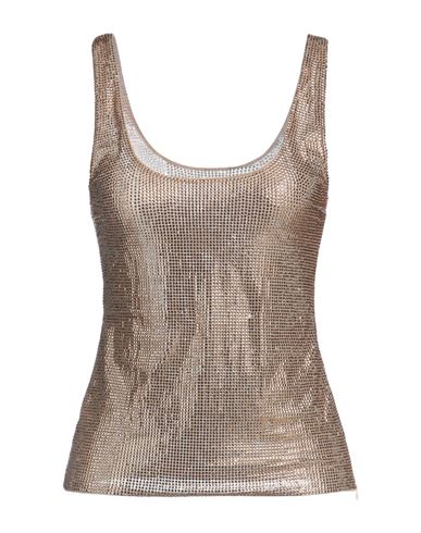 Giuseppe Di Morabito Woman Top Gold Size 10 Polyamide, Elastane In Gold
