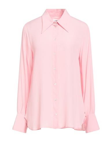 Ottod'ame Woman Shirt Light Pink Size 10 Acetate, Silk