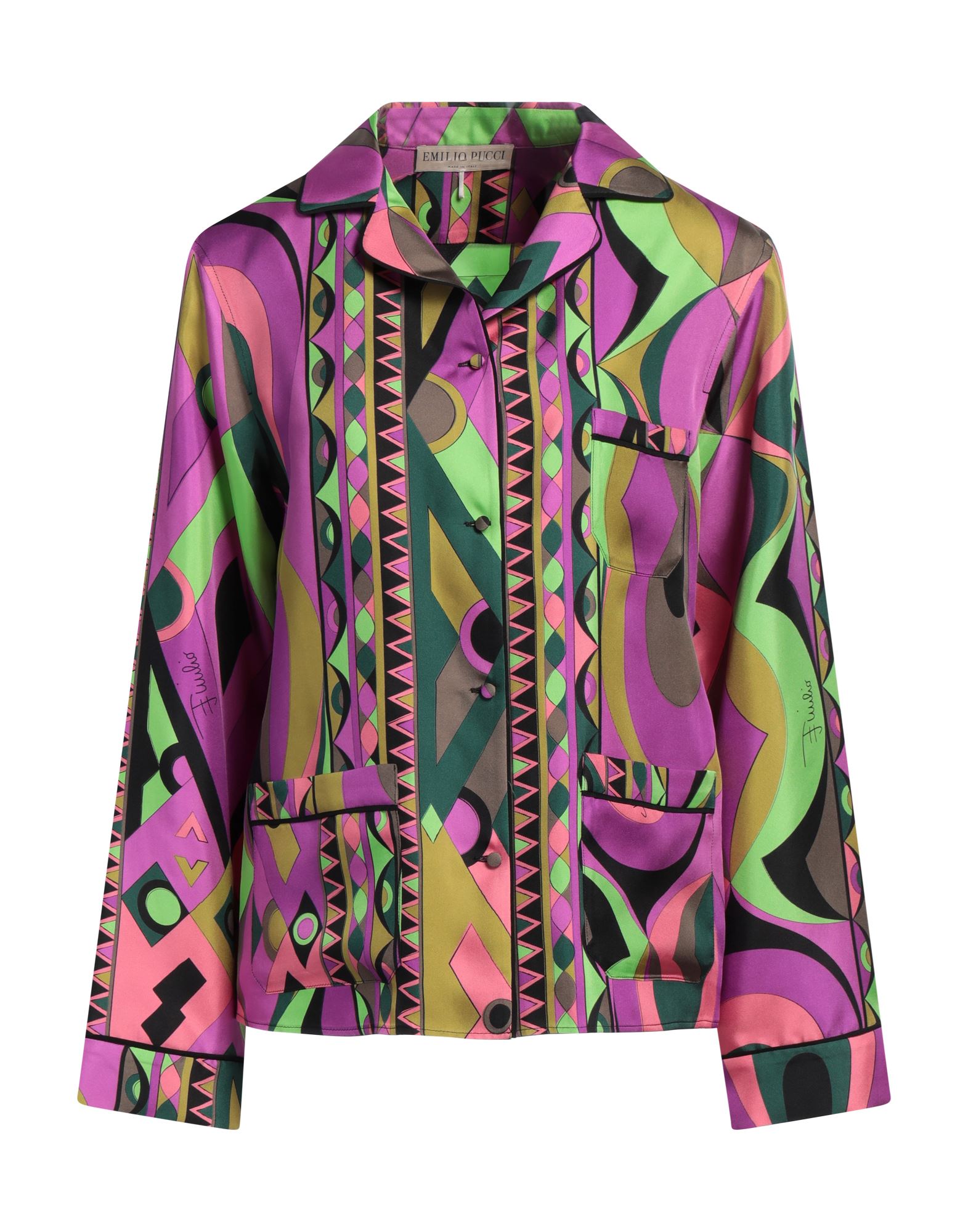 《セール開催中》PUCCI レディース シャツ モーブ 38 シルク 100%