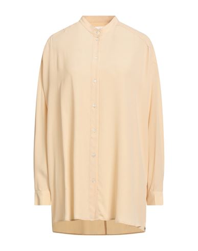 Ottod'ame Woman Shirt Beige Size 6 Acetate, Silk In Sand