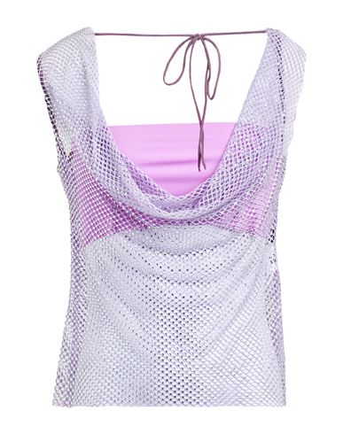 Giuseppe Di Morabito Woman Top Lilac Size M/l Polyamide In Purple